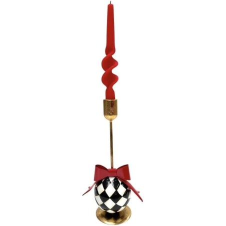 ELEGANT P. CAN METAL BIAN/NERO FIOCCO 26CM H204