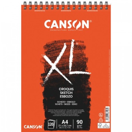 Canson XL Croquis A4 90 g 120 fogli