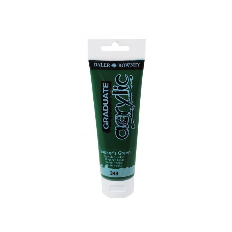 Daler-Rowney Graduate colore acrilico Verde di Hooker 120 ml D123120343 Daler-Rowney Graduate colore acrilico Verde di Hooker 120 ml D123120343