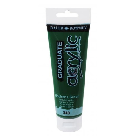 Daler-Rowney Graduate acrilico Verde di Hooker 120 ml