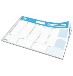 Weekly planner A3 collato in basso Blasetti One Color