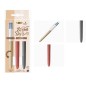 BIC 4 Colours Wood Style penna a sfera 4 colori punta media 1,0 mm con 2 corpi intercambiabili effetto legno BIC 4 Colours Wood Style penna a sfera 4 colori punta media 1,0 mm con 2 corpi intercambiabili effetto legno