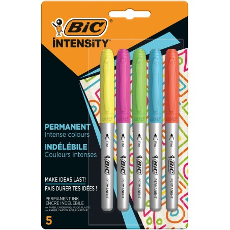 BIC Intensity marcatori permanenti 5 colori