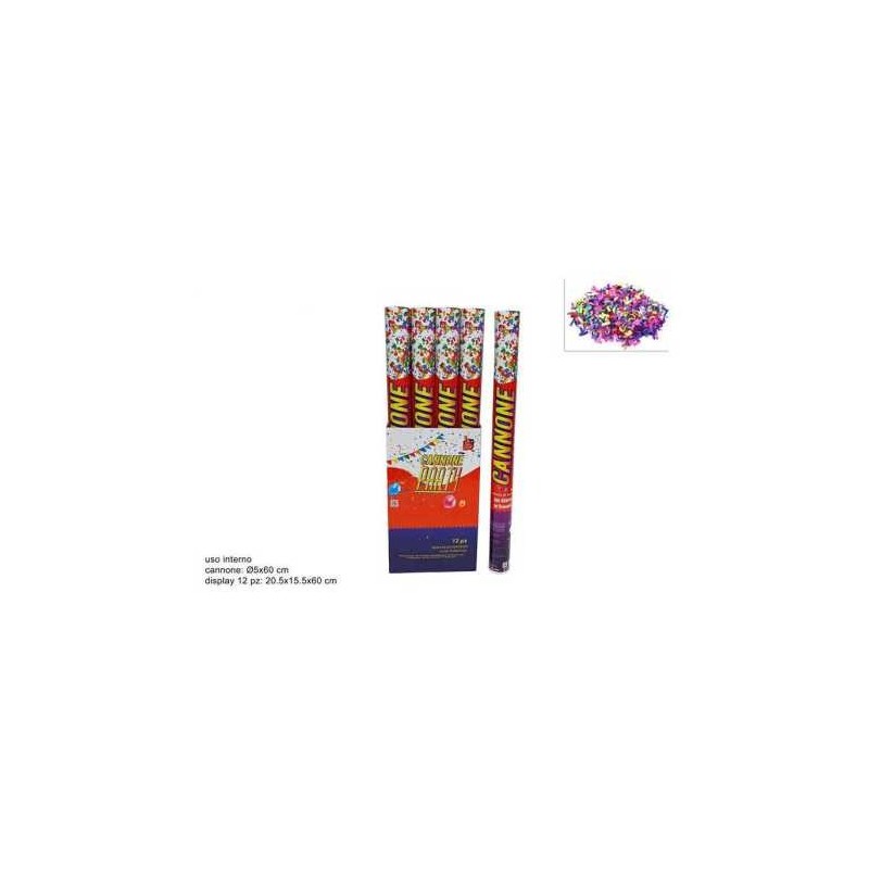 Tubo Sparacoriandoli Multicolore 60cm Tubo Sparacoriandoli Multicolore 60cm