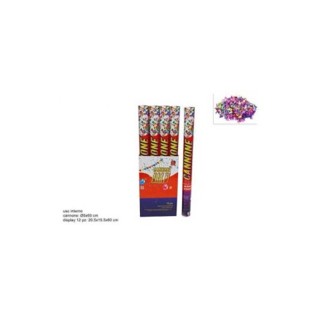 Tubo Sparacoriandoli Multicolore 60cm