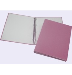 Raccoglitore 4 anelli dorso 30 formato 22x30 cm lucido rosa