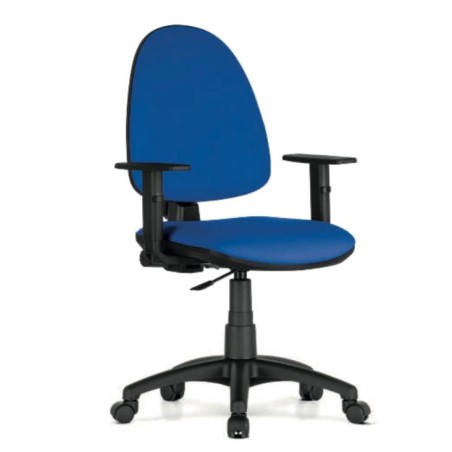 POLTRONA ERGO ELEVAZIONE GAS C/BRACCIOLI BLU Q.WEB - ER 11