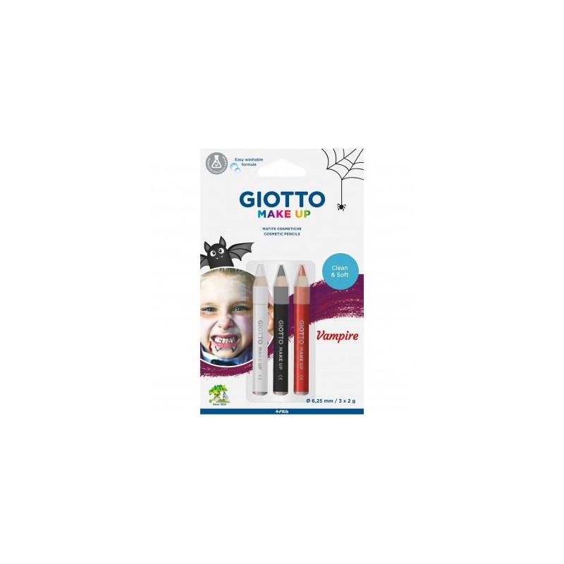 FILA GIOTTO MAKE UP VAMPIRO SET 3 MATITE CLASSIC BAMBINI 473500 FILA GIOTTO MAKE UP VAMPIRO SET 3 MATITE CLASSIC BAMBINI 473500