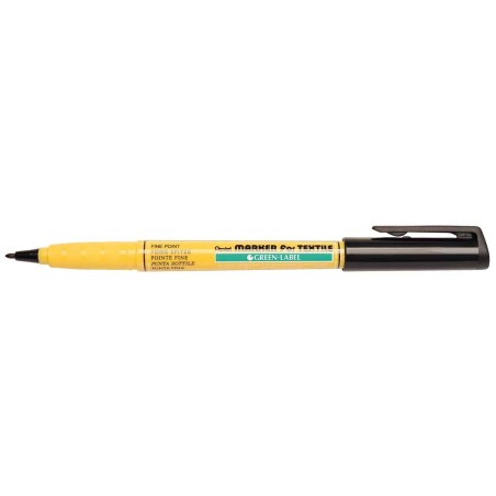 MARKER PENTEL NM10 GREEN LABEL NERO -12pz per tessuti NM10-AO