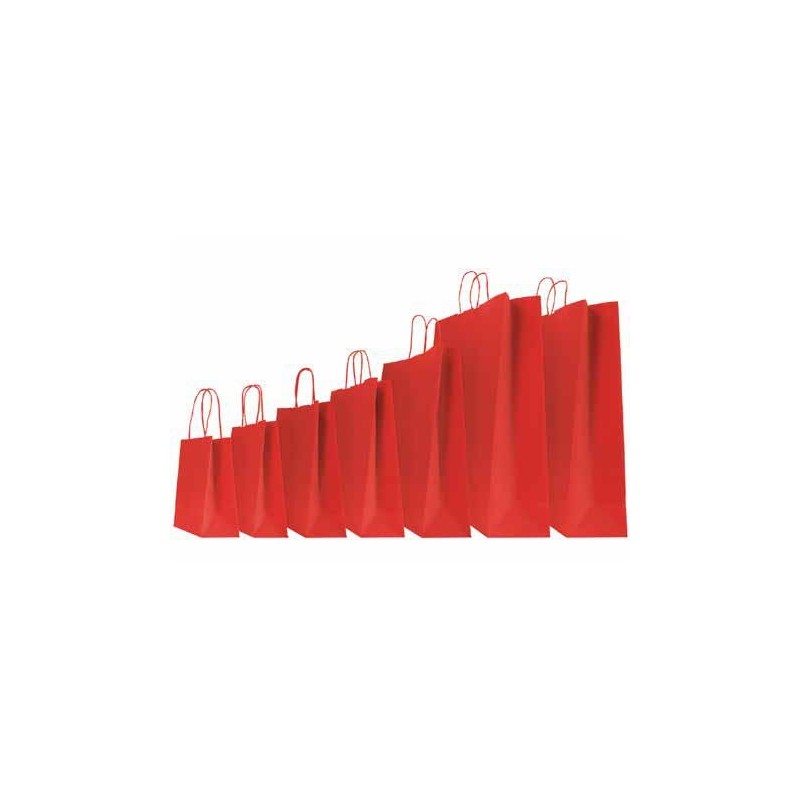 SHOPPER CARTA 14+9x20 ROSSO Ritorta -25pz 310003274AB25 SHOPPER CARTA 14+9x20 ROSSO Ritorta -25pz 310003274AB25