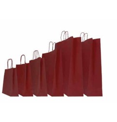 SHOPPER CARTA 14+8,5x21,5 Sealing BORDO' Ritorta -50pz ref.41