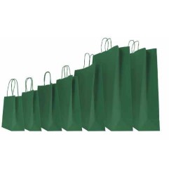 SHOPPER CARTA 18+8x24 VERDE Ritorta -25pz 310002970AB25