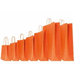 SHOPPER CARTA 22+10x29 ARANCIONE Ritorta -25pz 310000476AB25