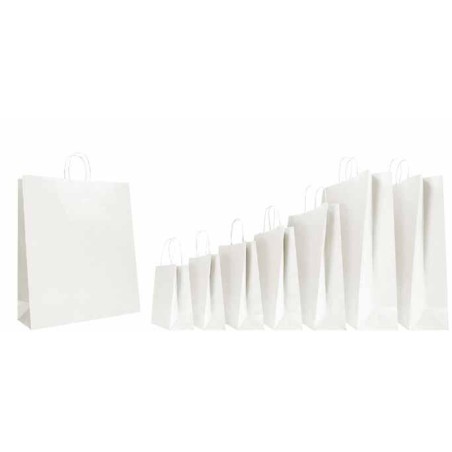 SHOPPER CARTA 36+12x41 BIANCO Ritorta -25pz 310000670BB25
