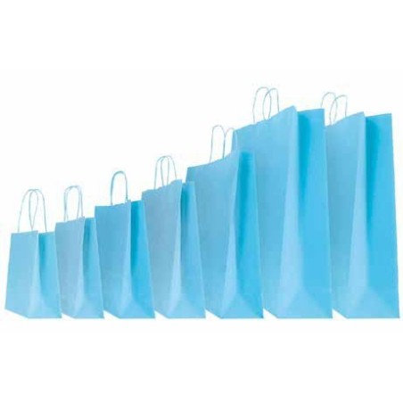 SHOPPER CARTA 36+12x41 AZZURRO Ritorta -25pz 310003166AB25