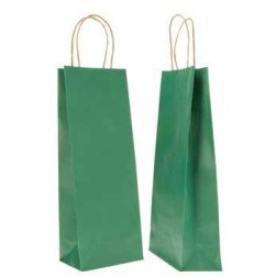 SHOPPER CARTA 14+9x38 VERDE Ritorta -20pz 310002994BB20 (x bottiglie)