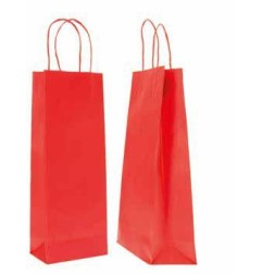 SHOPPER CARTA 14+9x38 ROSSO Ritorta -20pz 310003193AB20 (x bottiglie)