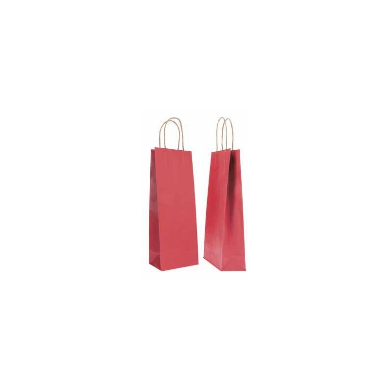 SHOPPER CARTA 14+9x38 BORDO' Ritorta -20pz 310002993BB20 (x bottiglie)