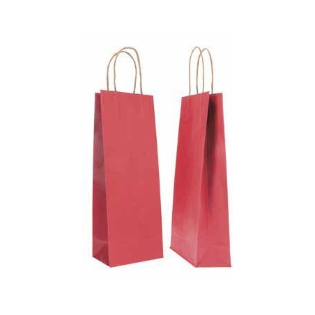 SHOPPER CARTA 14+9x38 BORDO' Ritorta -20pz 310002993BB20 (x bottiglie)