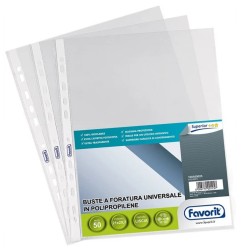 FAVORIT Buste a foratura universale lucide 21x29,7 cm 50 pz. 460025