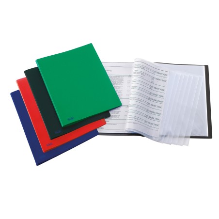 Portalistini soft Sviluppo A4 Favorit colore rosso 100 bustine antiriflesso 460320