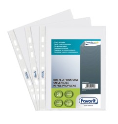 FAVORIT Buste a foratura universale lucide 18x24cm 25pz. 460022