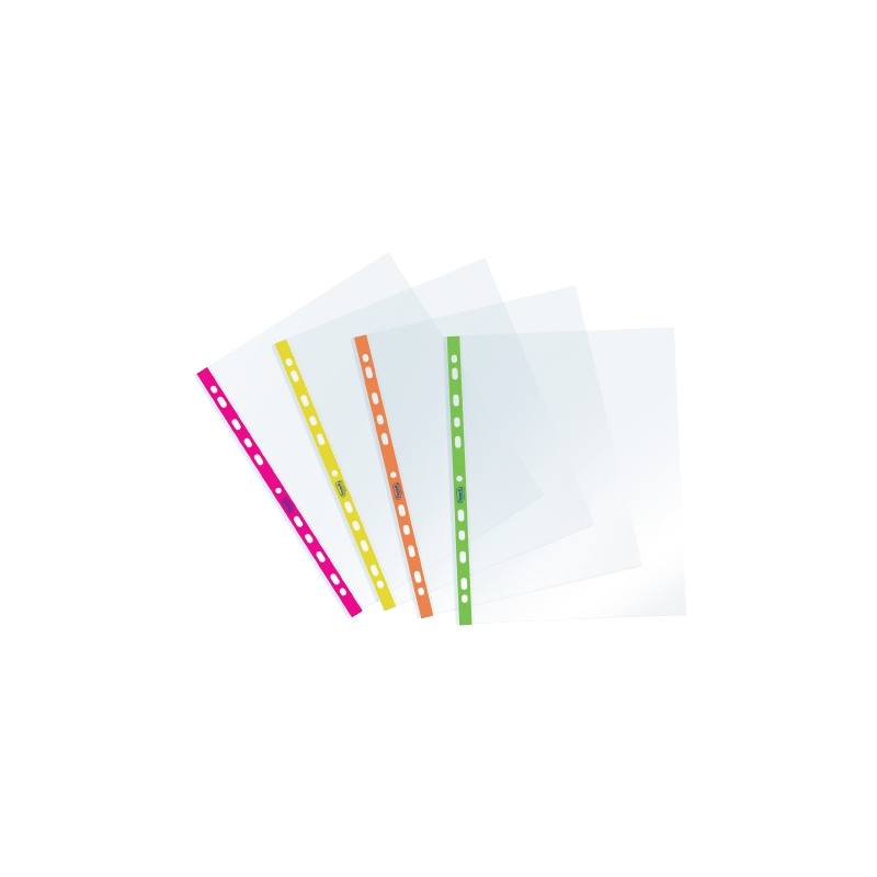 FAVORIT Buste a foratura universale lucide 22x30 cm 10pz. 4 colori neon ass. 136862 FAVORIT Buste a foratura universale lucide 22x30 cm 10pz. 4 colori neon ass. 136862