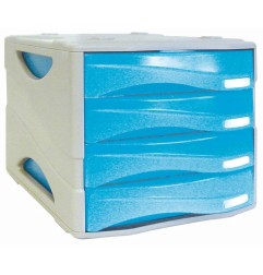 Arda cassettiera Smile 4 cassetti azzurro