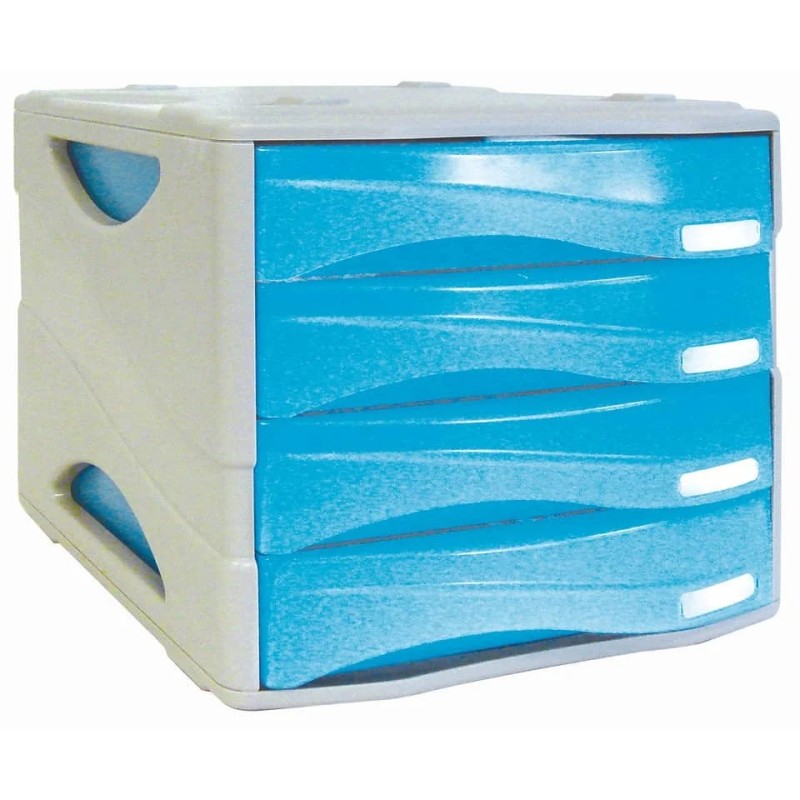 Arda cassettiera Smile 4 cassetti azzurro TR15P4PBL Arda cassettiera Smile 4 cassetti azzurro TR15P4PBL