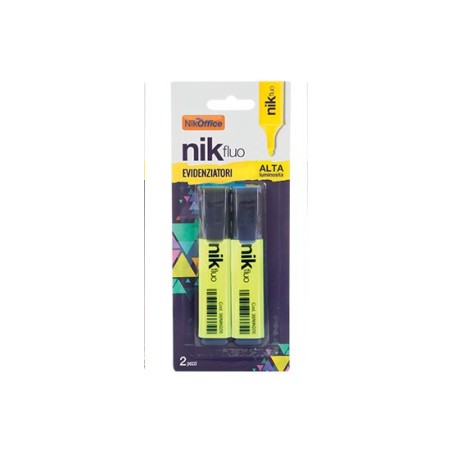 EVIDENZIATORE BLISTER DA 2 PEZZI GIALLO 36/032-N