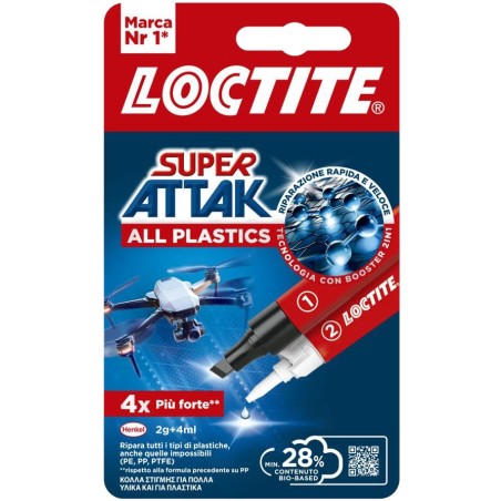 SUPER ATTAK ALL PLASTICS 2 GR + ATTIVATORE 2973194