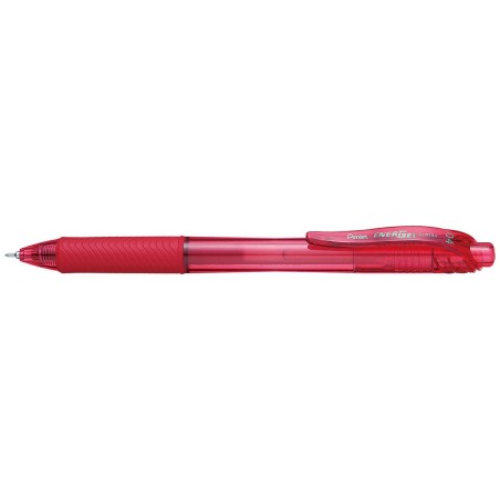 Pentel EnerGel-X BL104A Roller a Scatto 0,4 mm Inchiostro Gel Rosso 12 pz
