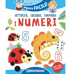 IMPARA FACILE ATTACCA COLORA IMPARA I NUMERI 84094N