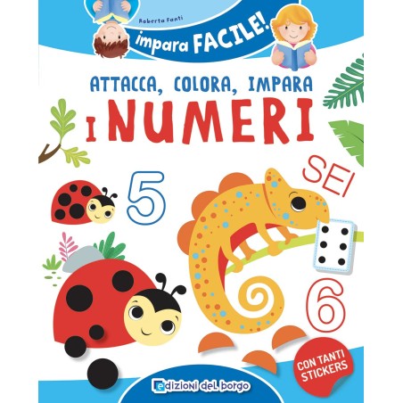 IMPARA FACILE ATTACCA COLORA IMPARA I NUMERI 84094N