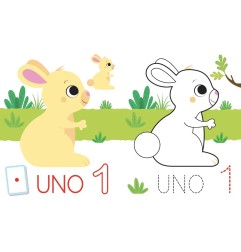 IMPARA FACILE ATTACCA COLORA IMPARA I NUMERI 84094N
