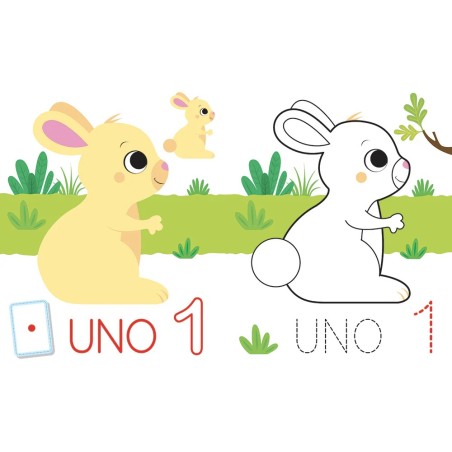 IMPARA FACILE ATTACCA COLORA IMPARA I NUMERI 84094N