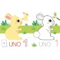 IMPARA FACILE ATTACCA COLORA IMPARA I NUMERI 84094N IMPARA FACILE ATTACCA COLORA IMPARA I NUMERI 84094N