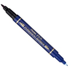 MARKER PENTEL TWIN TIP DOPPIA PUNTA -12pz BLU N75W-CE