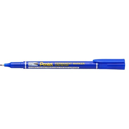 Pentel NF450 Penna Marcatore Indelebile Blu Punta Fine 0,6 mm 12PZ