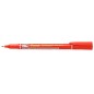 Pentel NF450 Penna Marcatore Indelebile Rosso Punta Fine 0,6 mm 12PZ