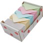 150 pz Biglietti + Busta, 5 colori perlati, f.4 7x11 E20025