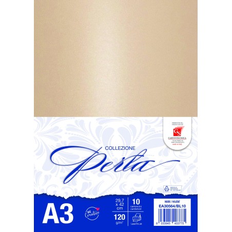 PERLATO NUDE A3 GR. 120 BL.10 FOGLI EA30564/BL10