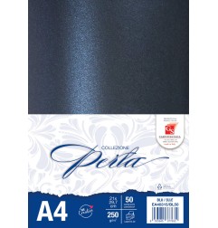 PERLATO BLU A4 GR. 250 BL.50 CARTONCINI EA40315/BL50
