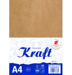 KRAFT AVANA A4 GR. 200 BL.50 CARTONCINI EA40490/BL50
