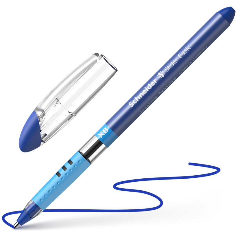 Schneider Slider Basic XB penna a sfera punta extra larga inchiostro blu – confezione 10 pezzi 151203 Schneider Slider Basic XB penna a sfera punta extra larga inchiostro blu – confezione 10 pezzi 151203