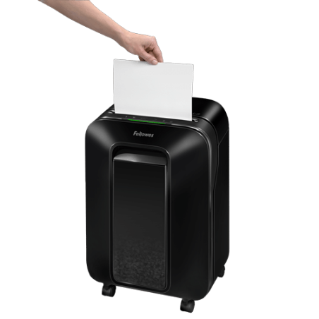 Fellowes Powershred XL200 Distruggidocumenti a MiniFrammento 12 Fogli 4x12mm Nero 22Litri 5502201