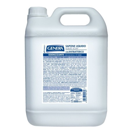 Sapone liquido per mani e viso 5lt. fragranze assortite