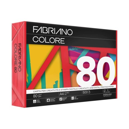 Fabriano colore carta per fotocopie colorata A3 80 gr rosso 74529742
