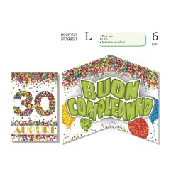 Biglietti Pop up 30 -6pz NU9850