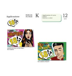 Biglietti 18 anni -12pz NU9838